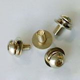 Round head hex socket screw with two washers
